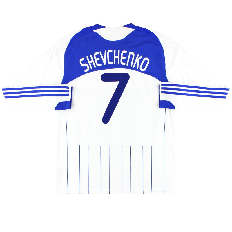 2008-10 Dynamo Kiew adidas Heimtrikot Schewtschenko #7 L/S XL