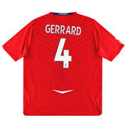 2008-10 England Umbro Auswärtstrikot Gerrard #4 L