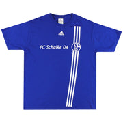 2008-10 Schalke adidas Freizeit-T-Shirt XL