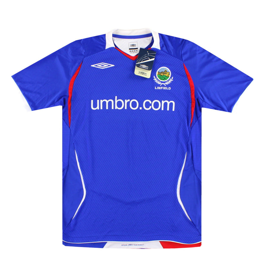 2008-10 Linfield Umbro Heimtrikot *mit Etiketten* M