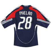 2008 New England adidas Match Worn Heimtrikot Phelan #28 L/S M