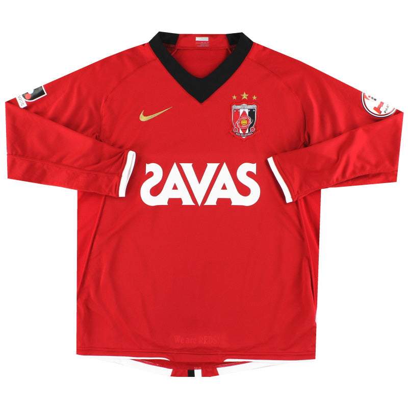 2008 Urawa Red Diamonds Nike Heimtrikot langarm M