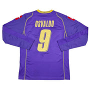 2008/09 Fiorentina Osvaldo #9 *Match Issue* Langarm-Heimtrikot (XL) Lotto