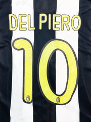 2008/09 Juventus Del Piero #10 L/S Heimtrikot (L) Nike