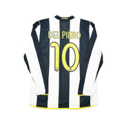 2008/09 Juventus Del Piero #10 L/S Heimtrikot (L) Nike
