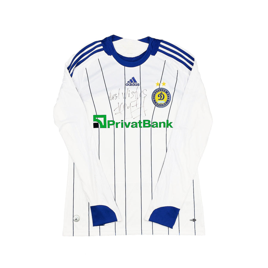 2008/10 Dynamo Kiew #90 *Signiert Shevchenko* L/S Heimtrikot (M) Adidas