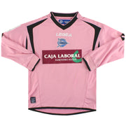 2009-10 Deportivo Alavés Legea Auswärtstrikot Nr. 9 Langarm Y