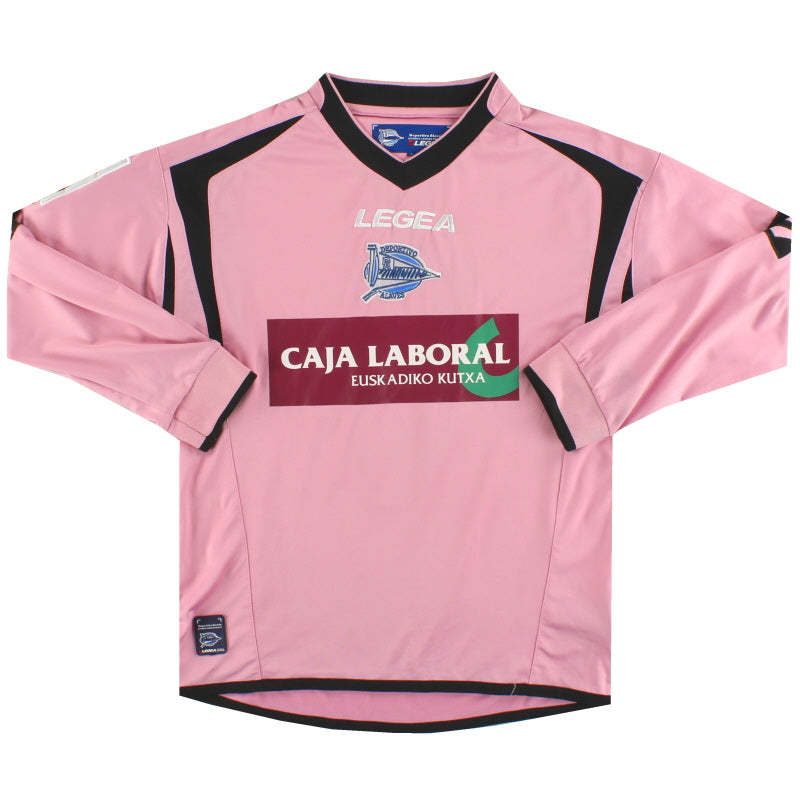 2009-10 Deportivo Alavés Legea Auswärtstrikot Nr. 9 Langarm Y