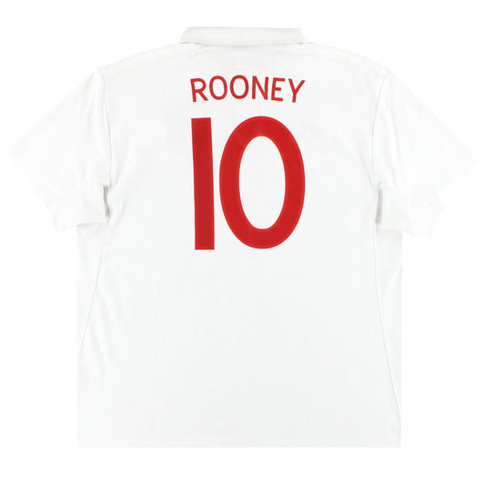 2009-10 England Umbro Home Shirt Rooney #10 XL