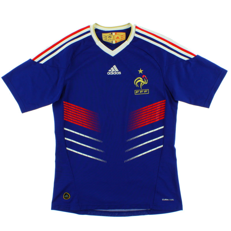 2009-10 Frankreich adidas Heimtrikot XL