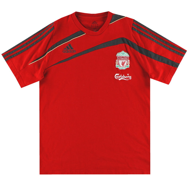 2009-10 Liverpool adidas Freizeit-T-Shirt M