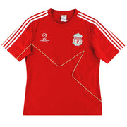 2009-10 Liverpool adidas Freizeit-T-Shirt L