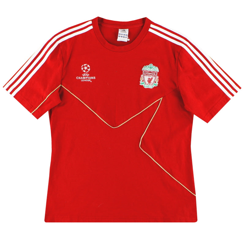 2009-10 Liverpool adidas Freizeit-T-Shirt L