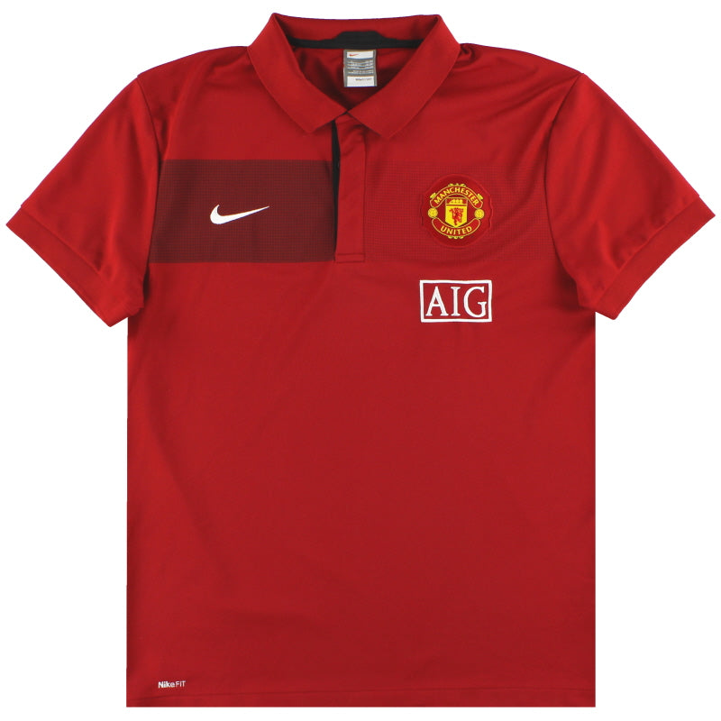 2009-10 Manchester United Nike Poloshirt L