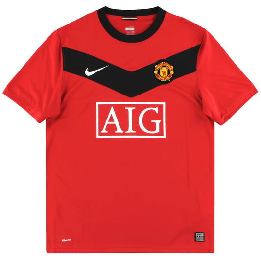 2009-10 Manchester United Nike Home Shirt L