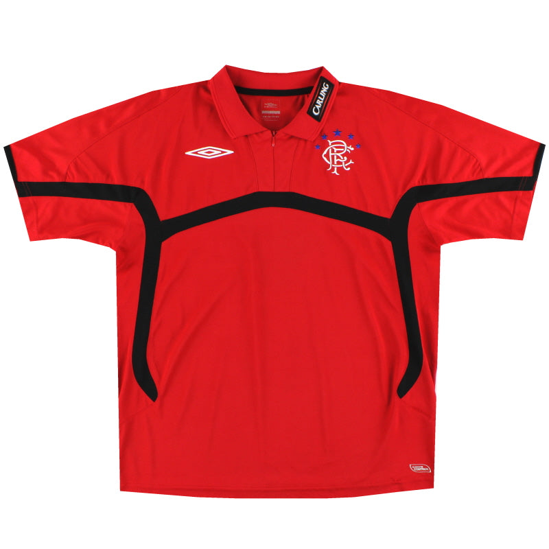 2009-10 Rangers Umbro 1/4 Zip Polo-Shirt M
