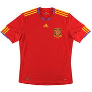 2009-10 Spanien adidas Heimtrikot S