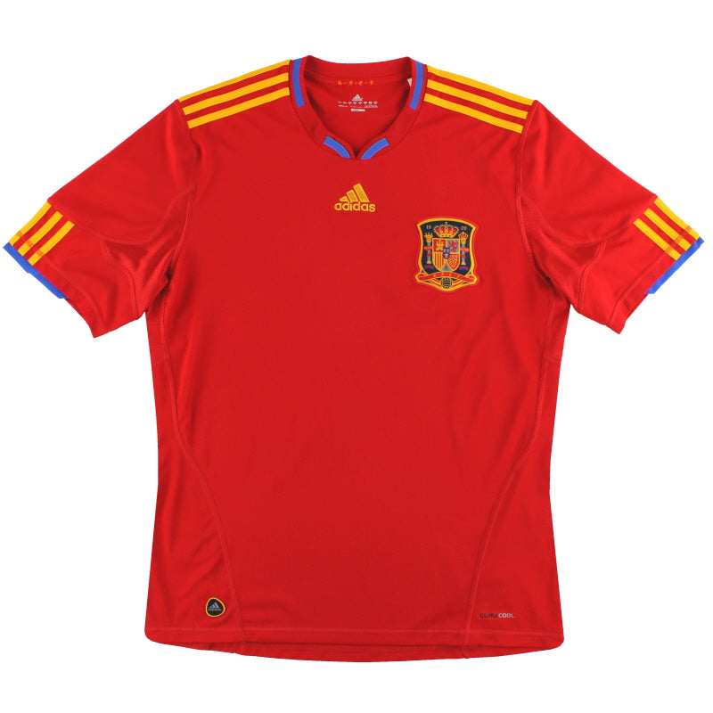 2009-10 Spanien adidas Heimtrikot S
