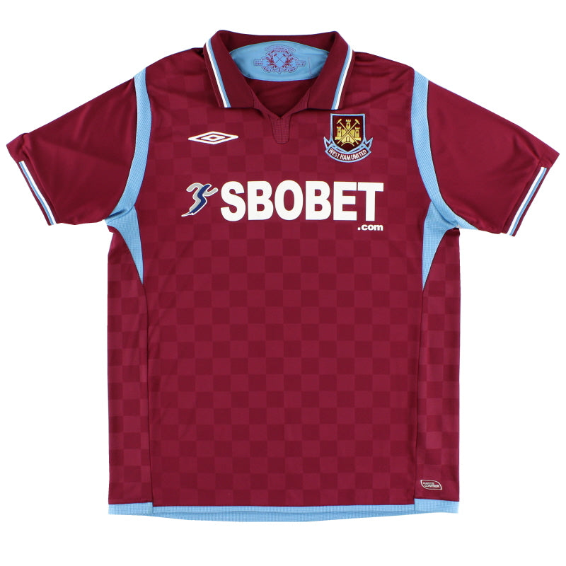 2009-10 West Ham Umbro Heimtrikot XL