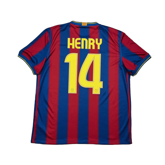 2009/10 Barcelona Henry #14 Home Shirt (L) Nike