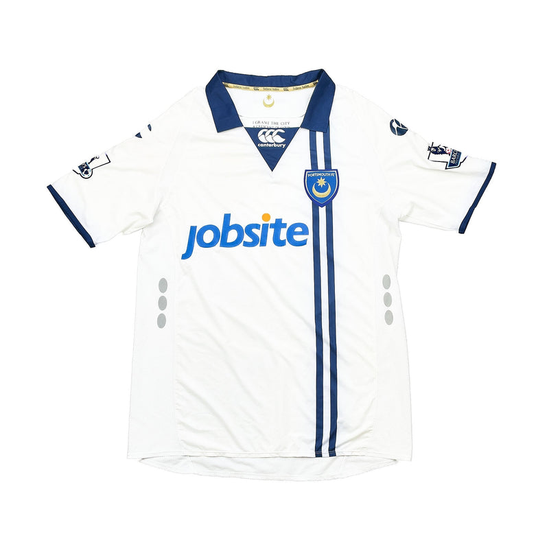2009/10 PORTSMOUTH WILSON #35 *MATCH WORN VS* AWAY SHIRT (L) CANTERBURY