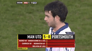 2009/10 Portsmouth Wilson #35 *getragen gegen Manchester United* Auswärtstrikot (L) Canterbury