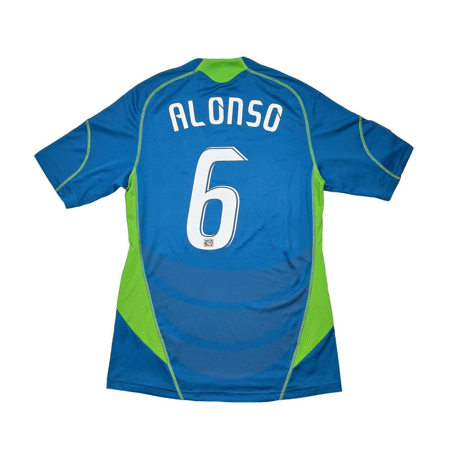 2009/10 Seattle Sounders Alonso #6 *Signiertes* Auswärtstrikot (S) Adidas