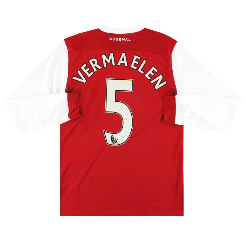 2010-11 Arsenal Nike Heimtrikot Vermaelen #5 langarm S
