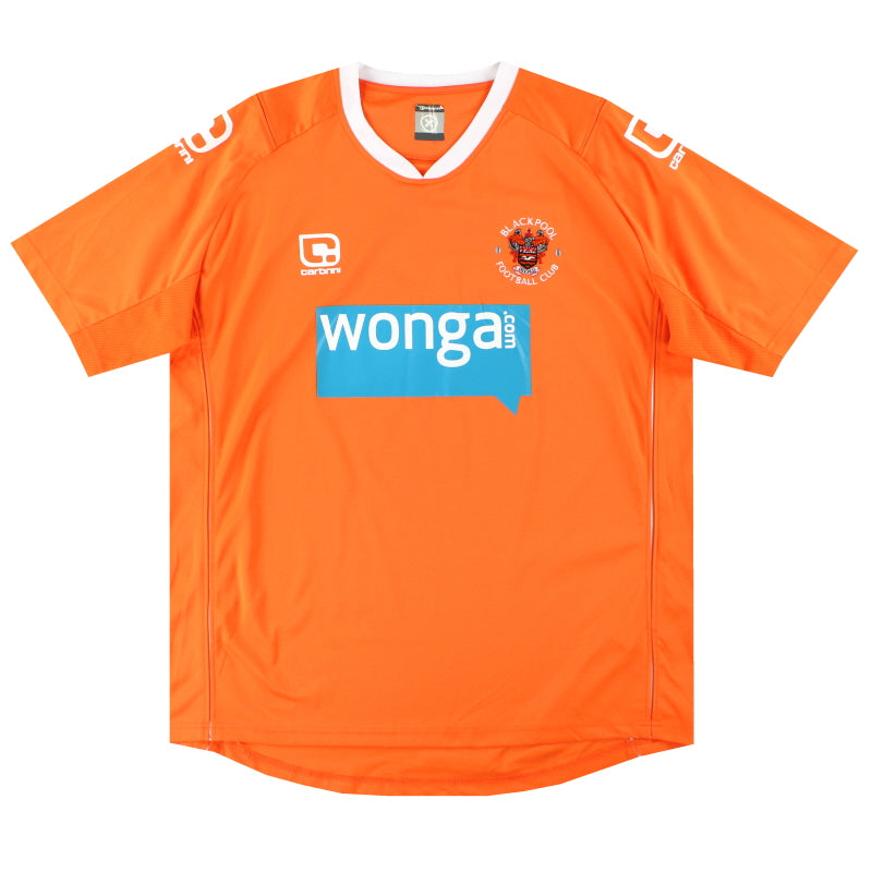 2010-11 Blackpool Carbrini Heimtrikot XL