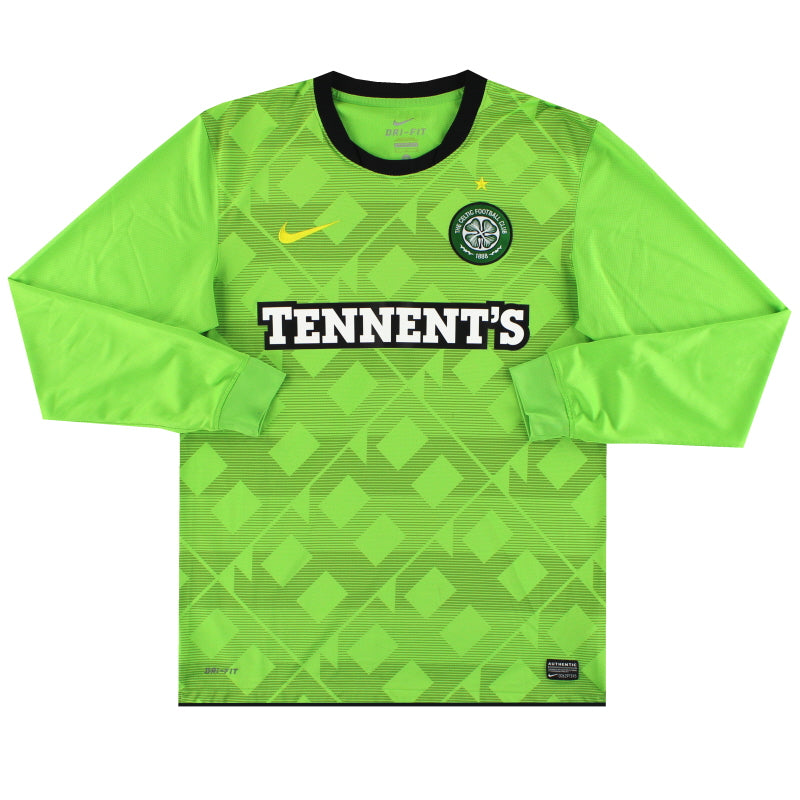 2010-11 Celtic Nike Auswärtstrikot Langarm M
