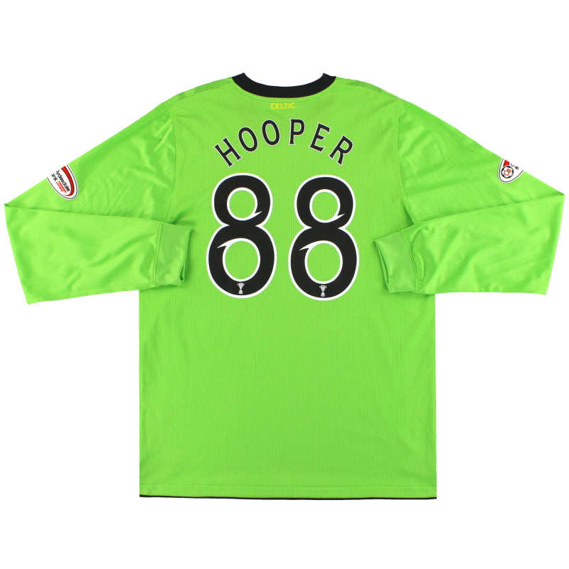 2010-11 Celtic Nike Matchworn Auswärtstrikot L/S Hooper #88 *Neuwertig* XL