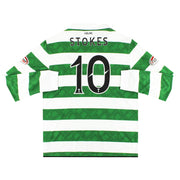 2010-11 Celtic Nike Heimtrikot L/S Stokes #10 *Neuwertig* XL