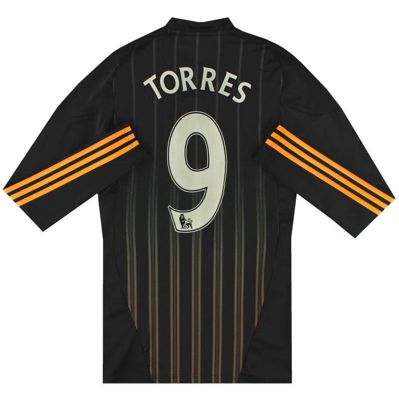 2010-11 Chelsea TechFit Heimtrikot Langarm Torres #9 M