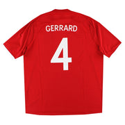 2010-11 England Umbro Auswärtstrikot Gerrard #4 L