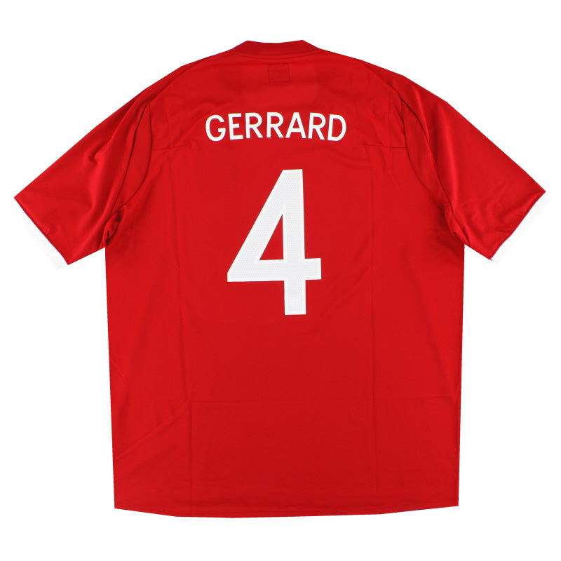 2010-11 England Umbro Auswärtstrikot Gerrard #4 L