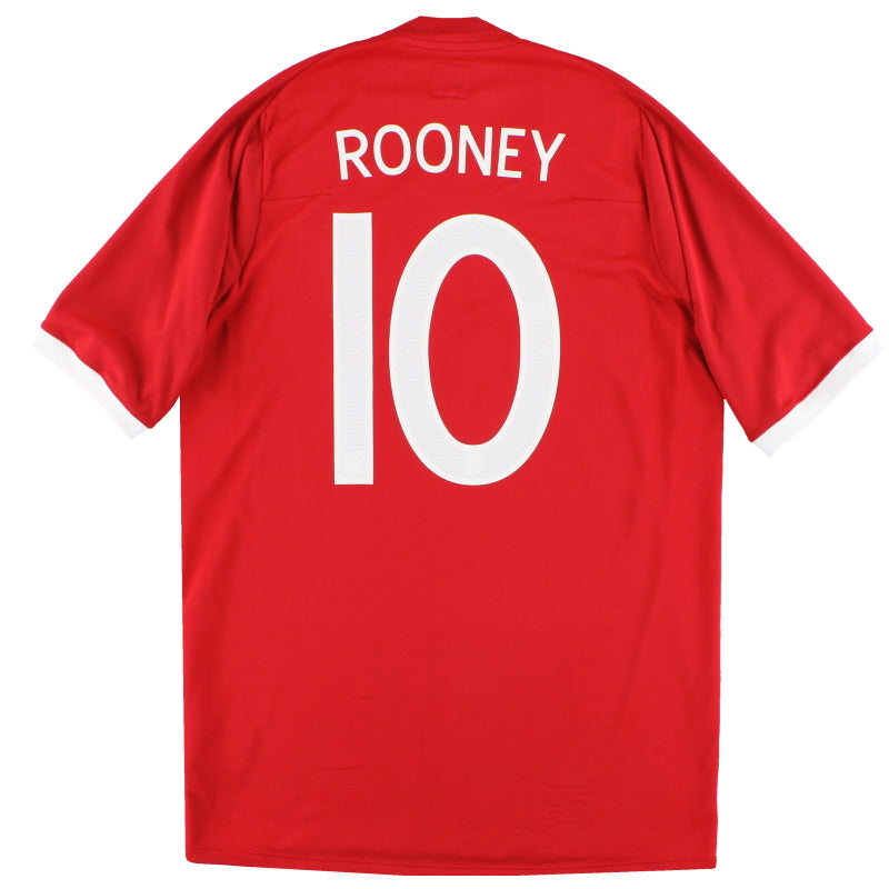 2010-11 England Umbro Auswärtstrikot Rooney #10 XL