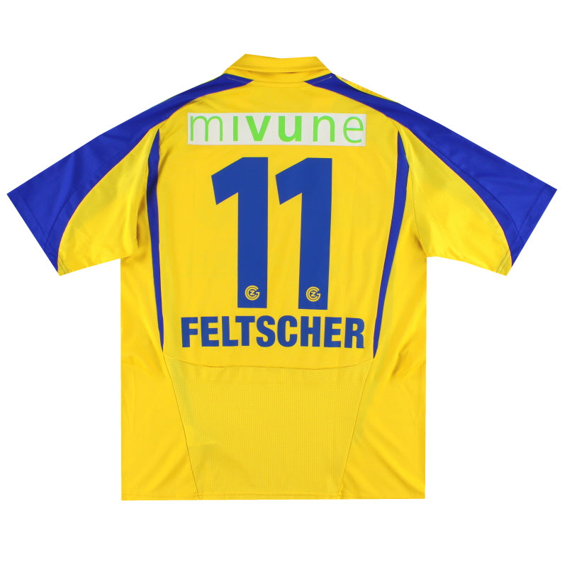 2010-11 Grasshoppers adidas Player Issue Auswärtstrikot Feltscher #11 L
