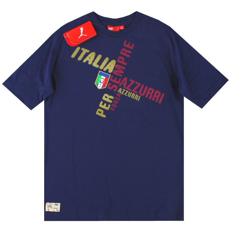 2010-11 Italien Puma Grafik-T-Shirt *NEU MIT ETIKETT* S.Jungen