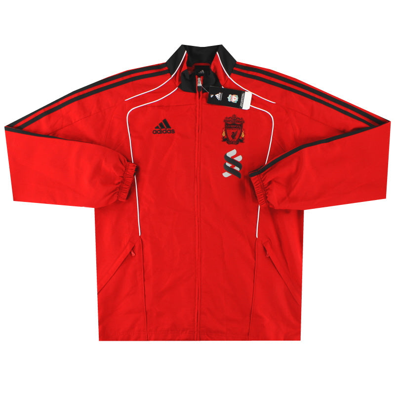 2010-11 Liverpool adidas Präsentations-Trainingsjacke *m. Etiketten* L