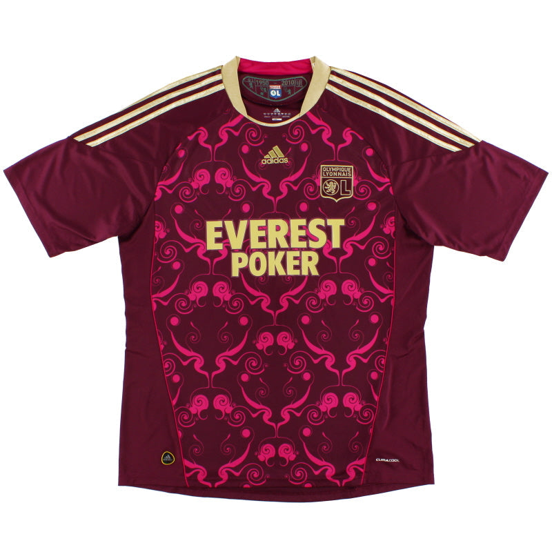 2010-11 Lyon adidas Auswärtstrikot XL