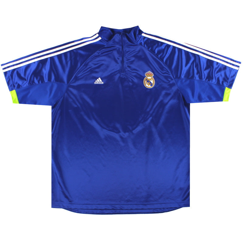 2010-11 Real Madrid adidas 1/4 Zip Trainingsshirt XXL