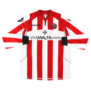 2010-11 Sheffield United Macron Heimtrikot L/S XL