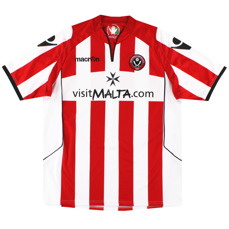 2010-11 Sheffield United Macron Heimtrikot *Neuwertig* L