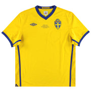 2010-11 Schweden Umbro Heimtrikot 'Schweden-Frankreich' *Neuwertig* XL
