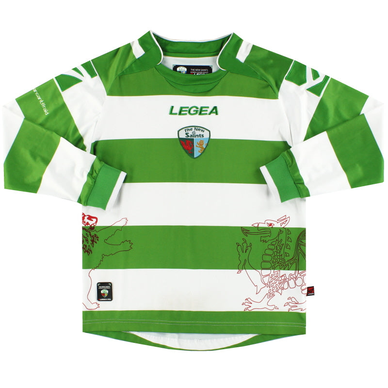 2010-11 The New Saints Legea Heimtrikot Langarm S