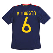 2010-11 Spanien adidas Auswärtstrikot A.Iniesta #6 S
