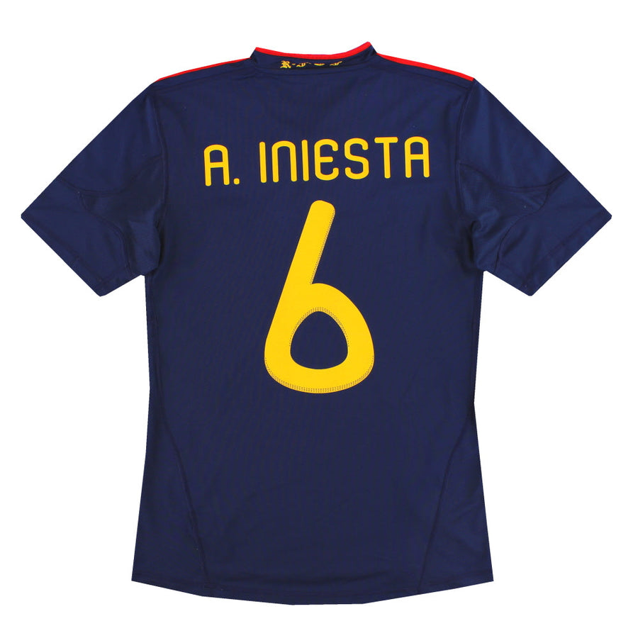 2010-11 Spanien adidas Auswärtstrikot A.Iniesta #6 S