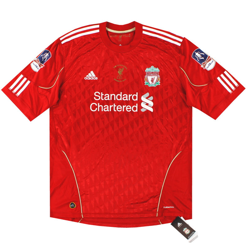 2010-12 Liverpool adidas 'F.A Cup Final' Heimtrikot *mit Etikett* XL