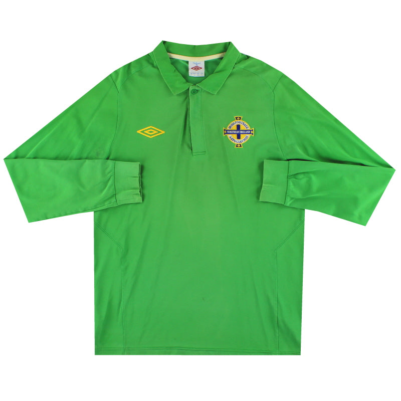 2010-12 Nordirland Umbro Poloshirt L/S L
