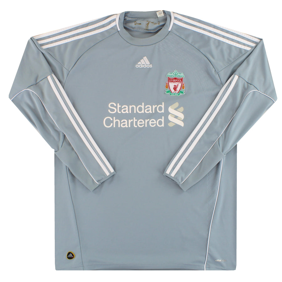 2010-12 Liverpool adidas Torwarttrikot Langarm XL